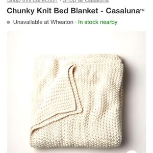 Casaluna knitted throw